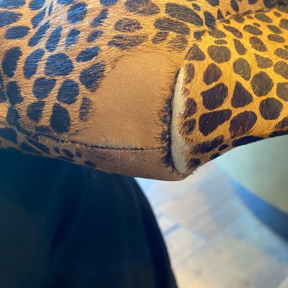 👢Vince Camuto Leopard Print Calf Skin Fur Booties 🐈🐅 - Picture 3 of 5